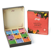 Organic Tea Sampler Gift Box (45 Tea Bags) Assorted Delicious Wellness Blends - 9 Favorite Herbal, Green & Black Varieties